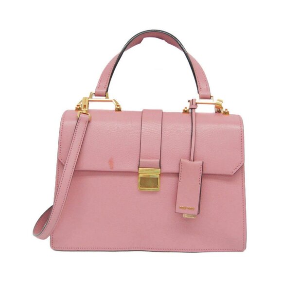 MIU MIU Pink Leather Shoulder Bag - Picture 1 of 16